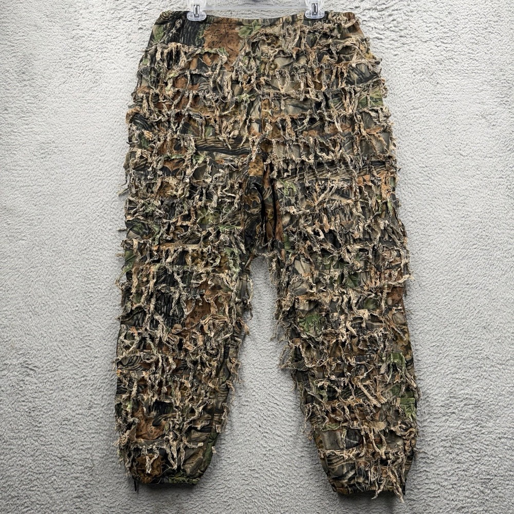 Cabela's 3D Ghillie Leafy Camouflage Hunting Pants Mens Size Large Made in USA